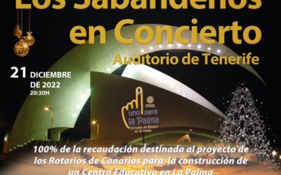 LOS SABANDEÑOS ofrecen un concierto SOLIDARIO para LA PALMA