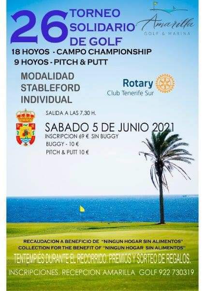 Torneo Solidario de Golf Rotary Club Tenerife Sur