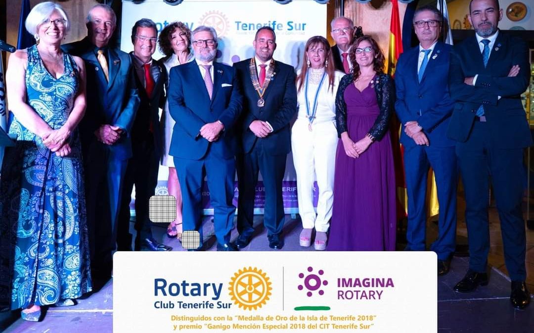 Marcos Afonso, presidente de Rotary Club Tenerife Sur inicia su año rotario 2022-2023 presentando a su junta directiva y presidentes de los comités.