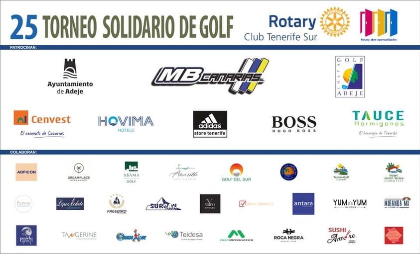 25 TORNEO SOLIDARIO DE GOLF ROTARY CLUB TENERIFE SUR – MB CANARIAS | Club Tenerife Sur