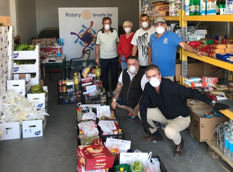Los rotarios del Sur de Tenerife comienzan la semana redoblando sus esfuerzo de ayuda