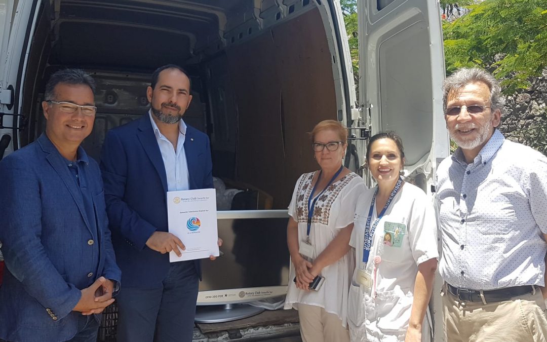 Rotary Club Tenerife Sur y Iberostar Hoteles dotan de televisores al Hospital Público de la comarca