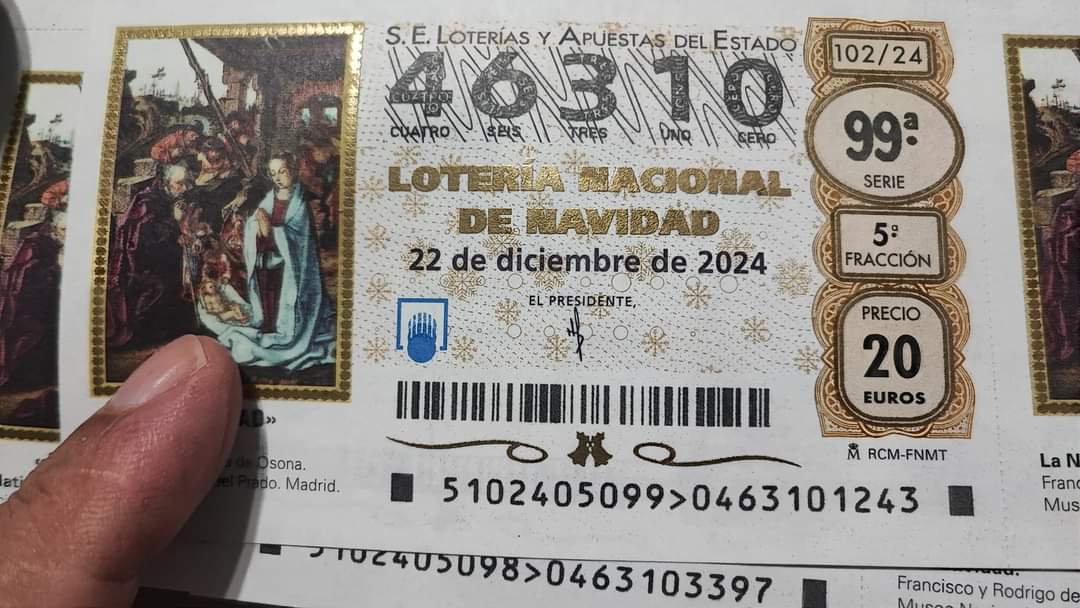 Ya tenemos el número de Lotería de Navidad. ¡¡Suerte!!