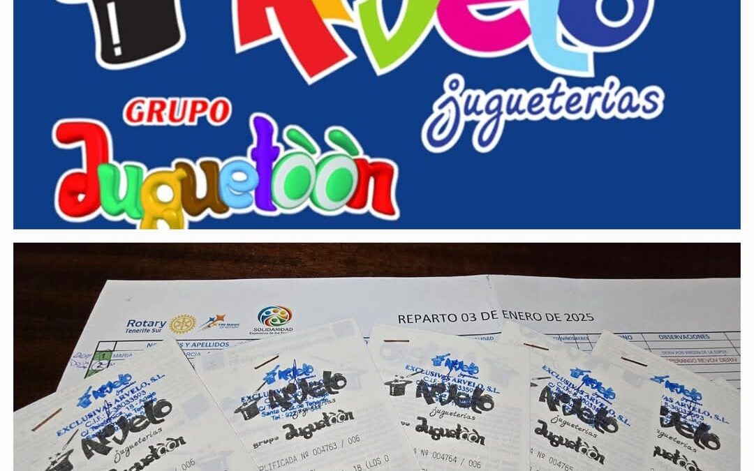Nuestro agradecimiento a Jugueterías Arvelo