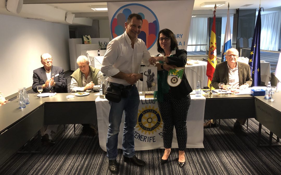 Visita de una compañera rotaria de Alemania.