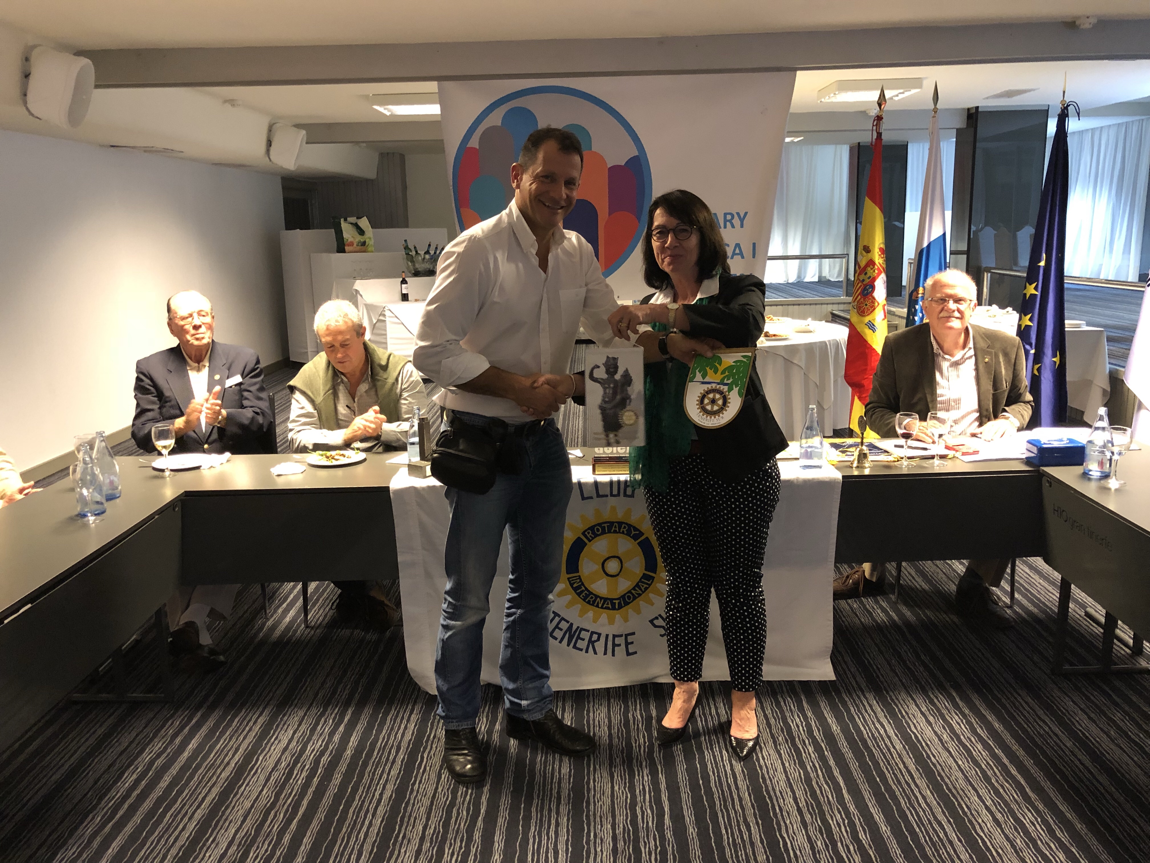 Visita de una compañera rotaria de Alemania.