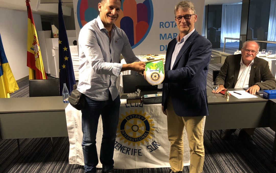 Visita del compañero Ulrich Buehler del Rotary Club Rhoen de Alemania