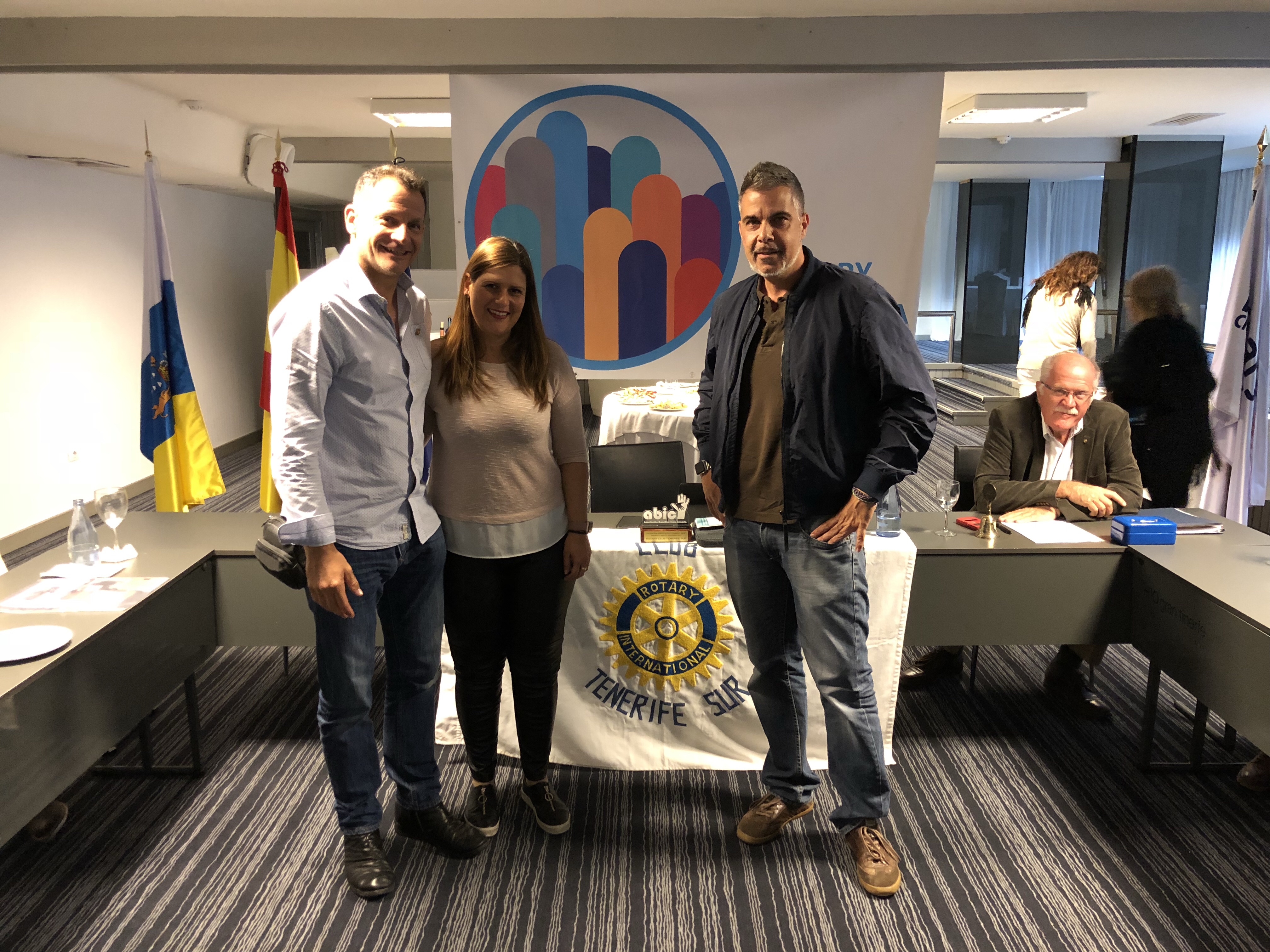 Visita de la Directora y del Jefe de estudios del Colegio de San Miguel, Doña Raquel, y Don Alvaro