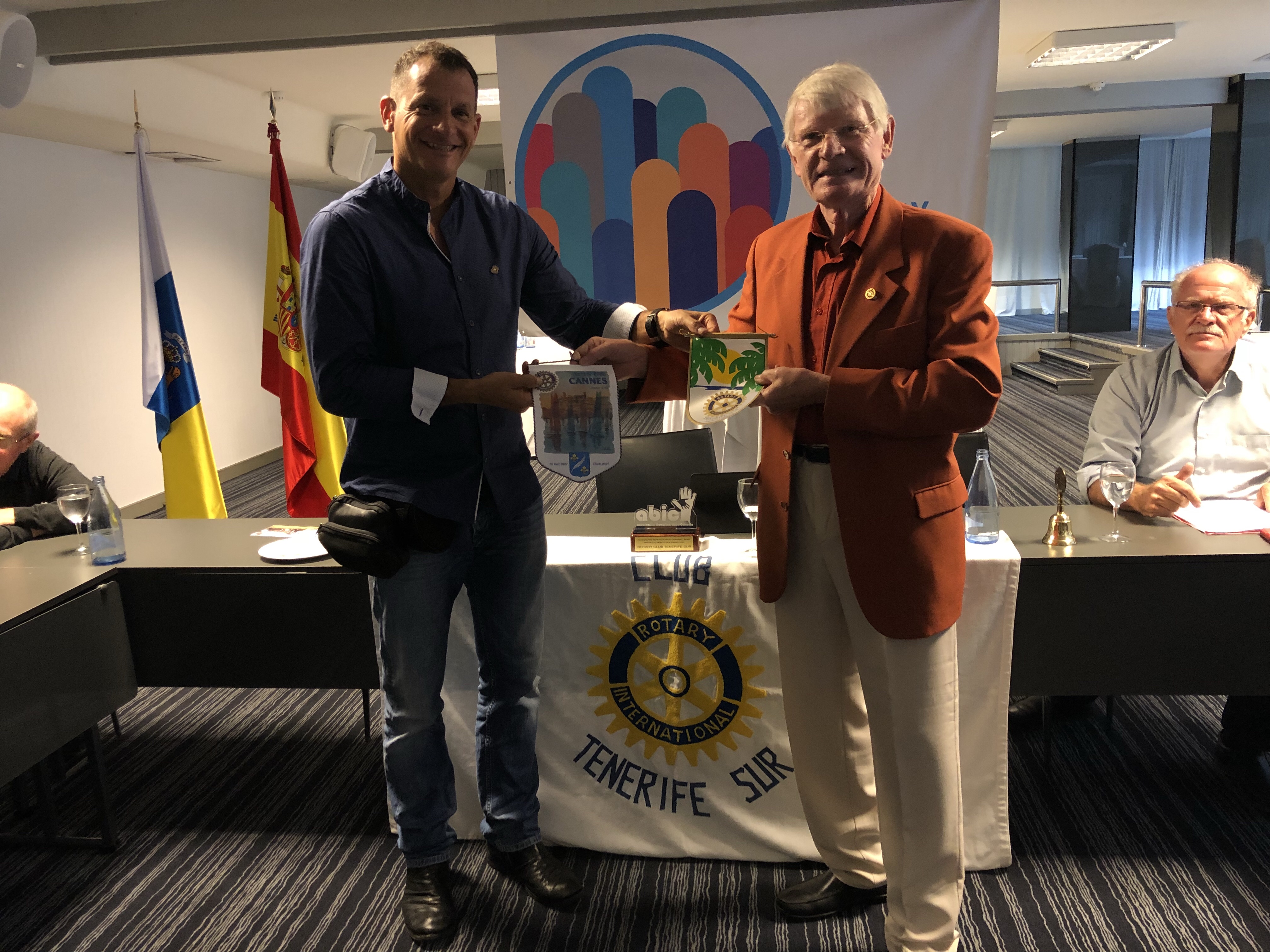 Visita del compañero Hartmut Alberts del Club Rotario de Cannes en Francia