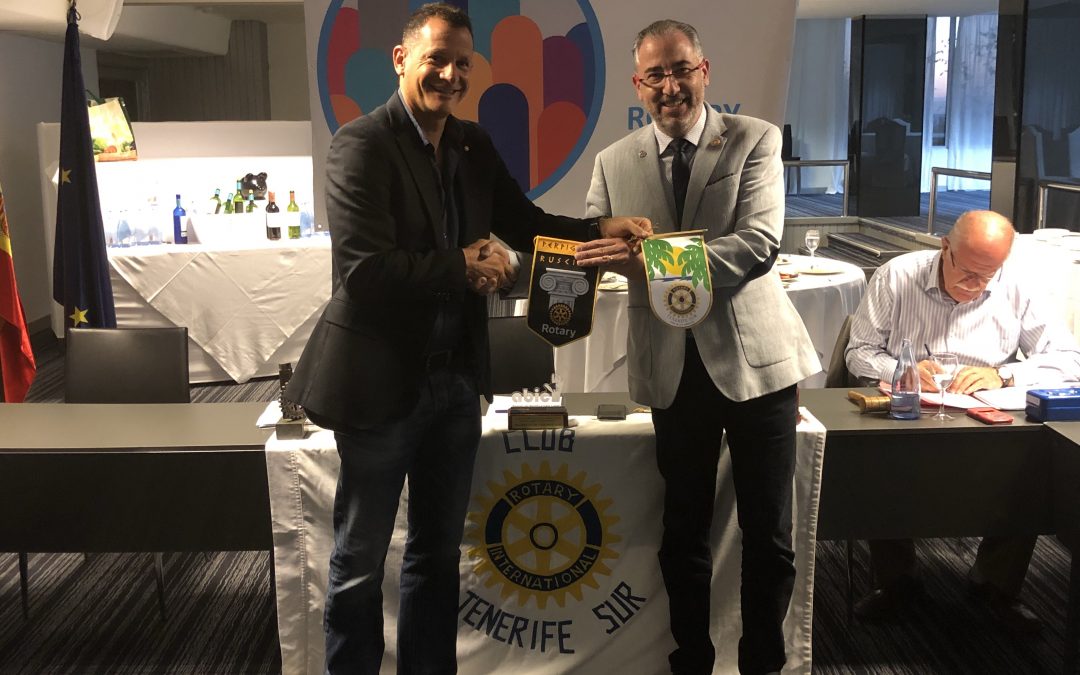 Visita del compañero Rotario Mauricio Garcia del Rotary Club de Perpignan en Francia