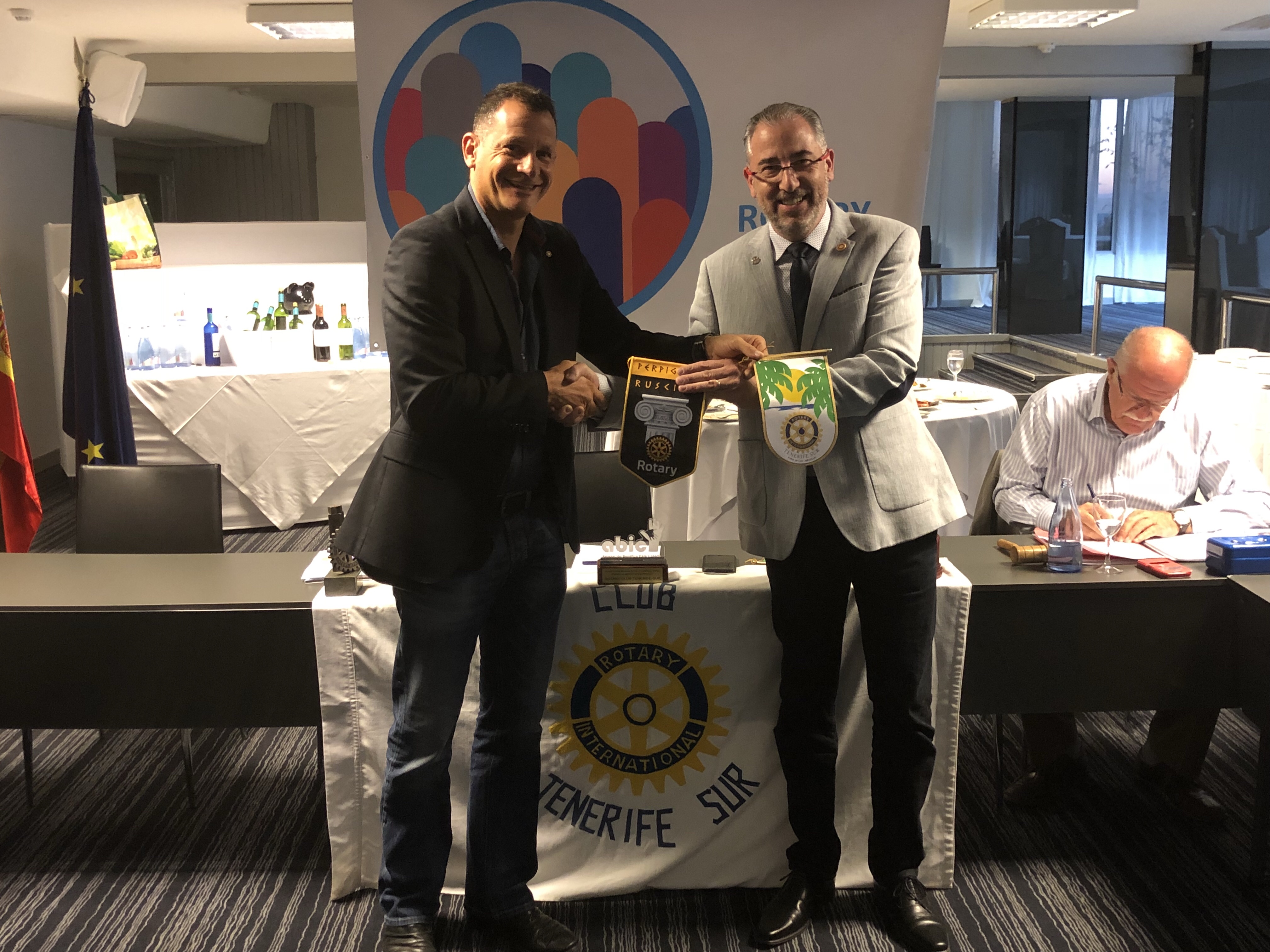Visita del compañero Rotario Mauricio Garcia del Rotary Club de Perpignan en Francia