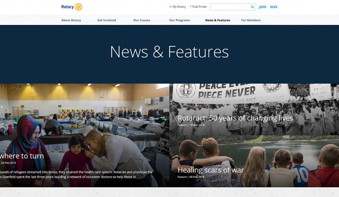 Rotary.org nominado a prestigioso premio Webby. ¡Ayúdanos a ganar!