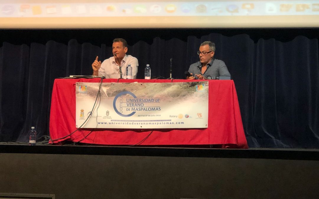 Nuestro Past President Pedro Ripol imparte una master class en el Camp Rotario de Mas Palomas en Gran Canaria