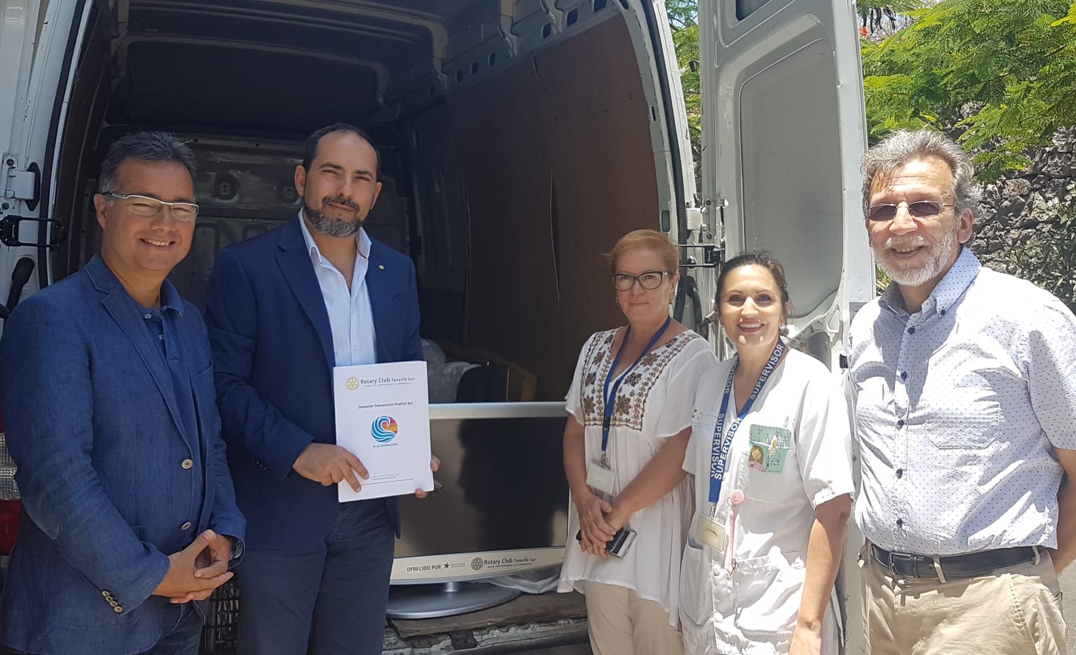 Rotary Club Tenerife Sur y Iberostar Hoteles dotan de televisores al Hospital Público de la comarca