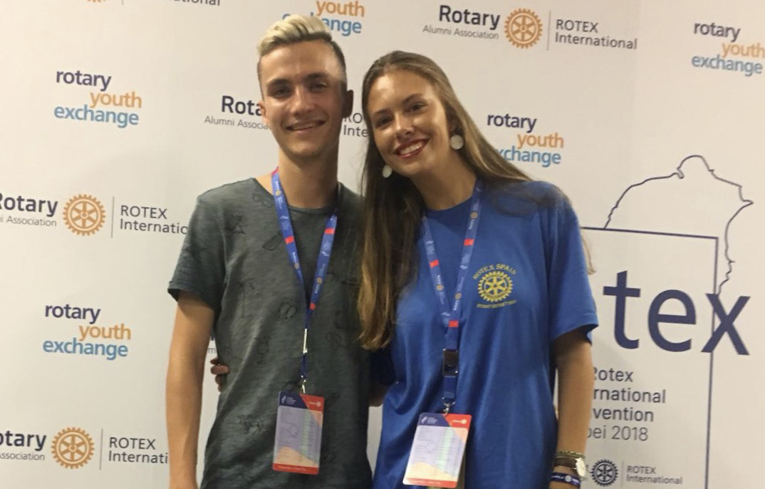 Dos jóvenes Rotex de nuestro Club asisten al “Rotex International Convention” en Taipei.