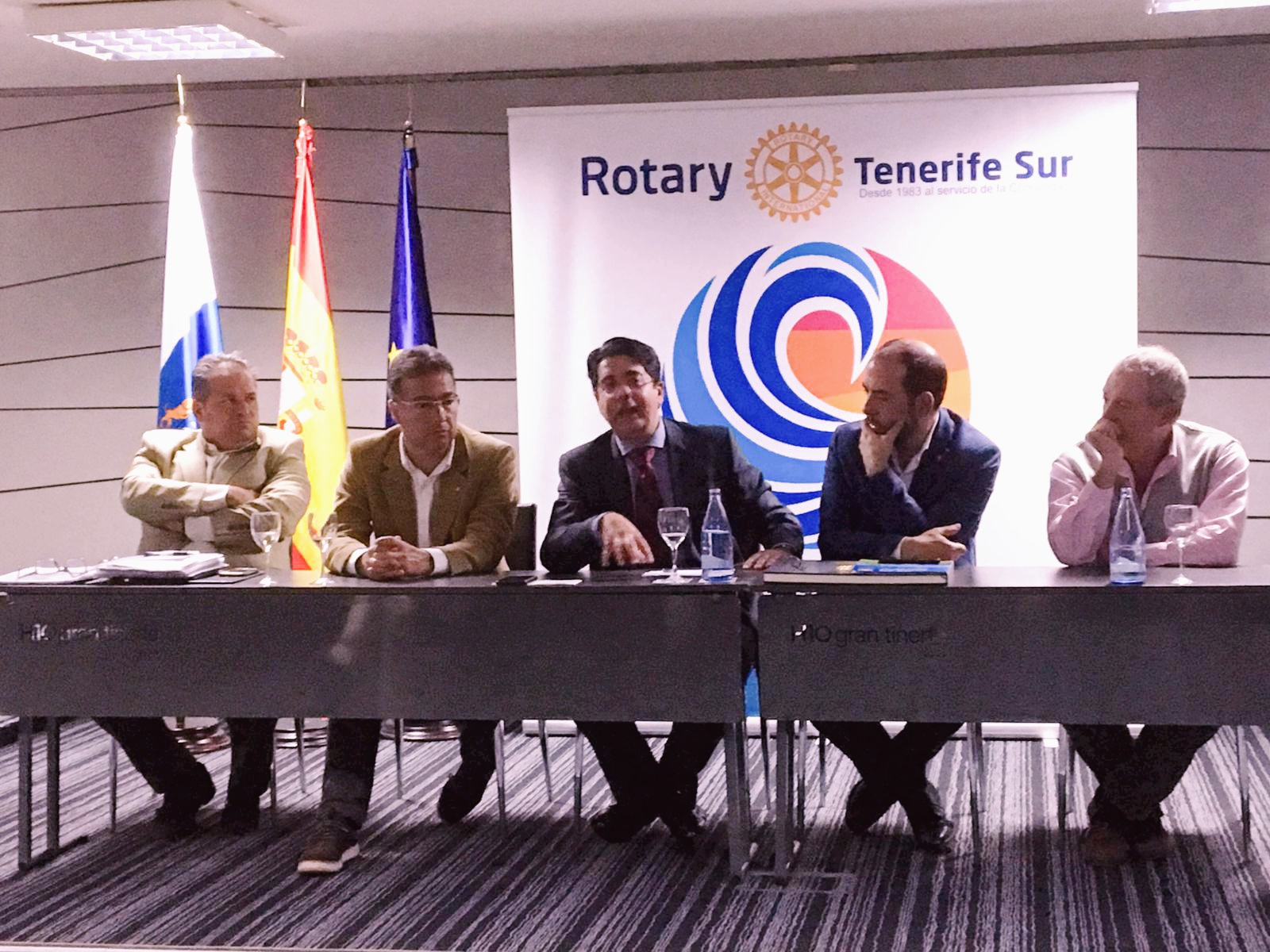 Pedro Martín, alcalde de Guía de Isora y candidato al Cabildo de Tenerife visita el Rotary Club Tenerife Sur