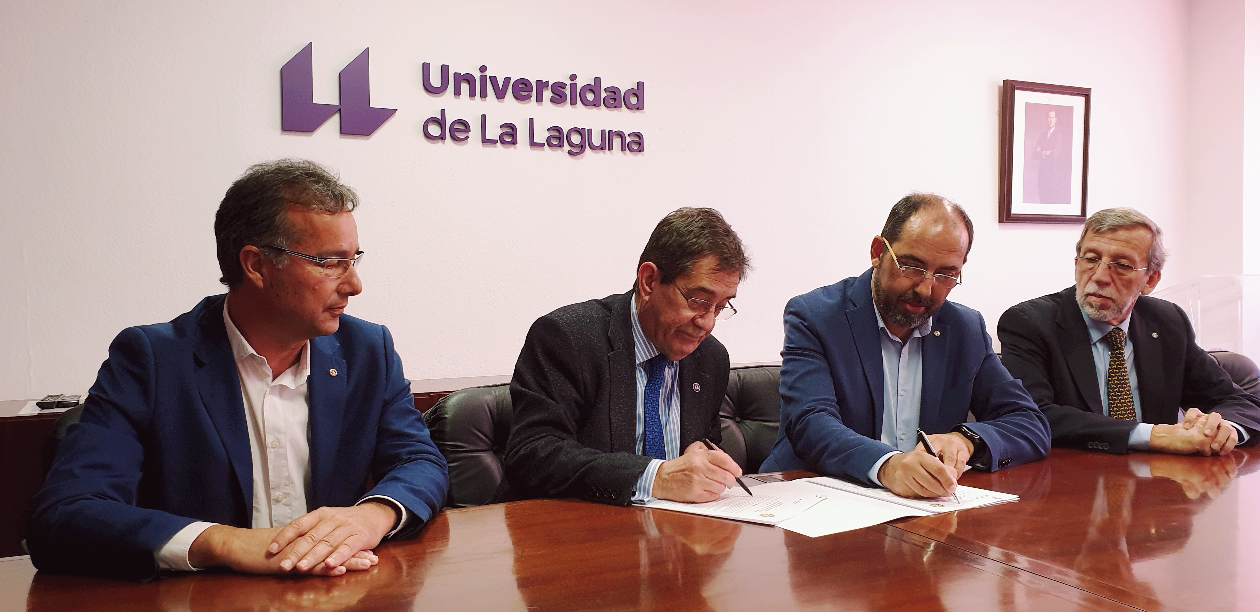 Rotary Tenerife Sur  firma un nuevo convenio de colaboración con la Universidad de La Laguna