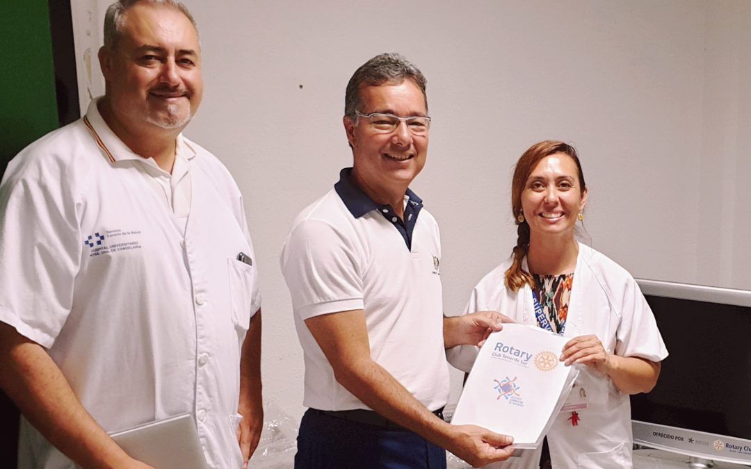 Los rotarios del Sur de Tenerife donan otros 30 televisores al Hospital Público del Sur