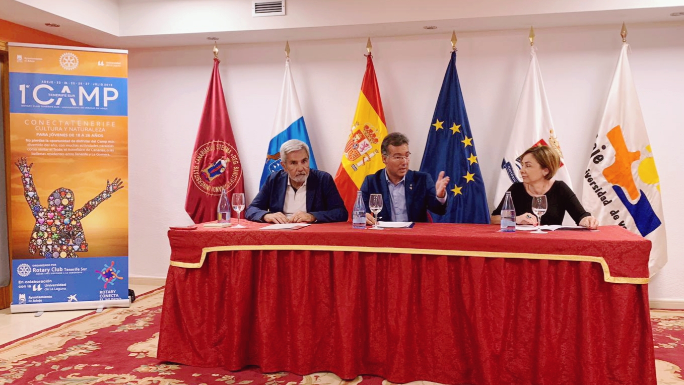 Rotary Club Tenerife Sur presenta su I CAMP rotario con el lema  «ConectaTEnerife»