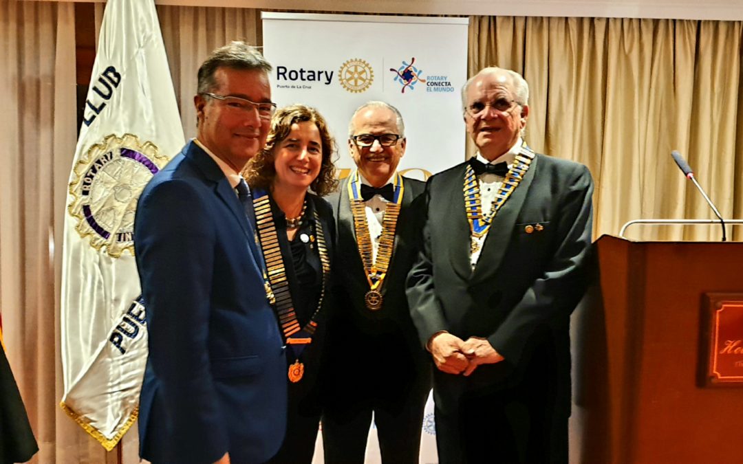 Rotary Club Tenerife Sur acompaña en su 40° Aniversario al Club del Puerto de la Cruz
