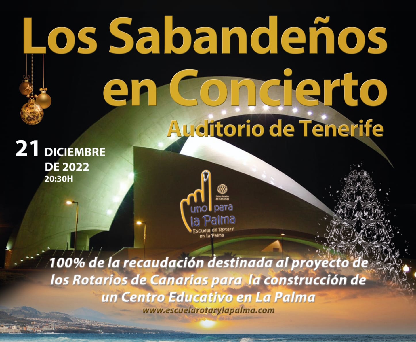 LOS SABANDEÑOS ofrecen un concierto SOLIDARIO para LA PALMA