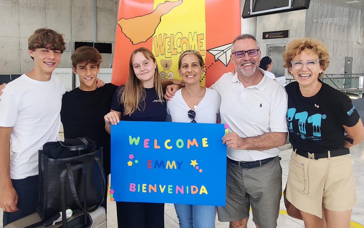 Comienzan a llegar los estudiantes de Intercambio de Rotary Club Tenerife Sur 2023/2024