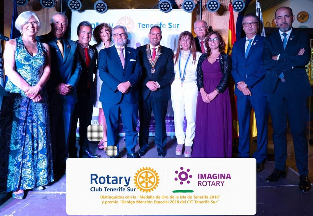 Marcos Afonso, presidente de Rotary Club Tenerife Sur inicia su año rotario 2022-2023 presentando a su junta directiva y presidentes de los comités.