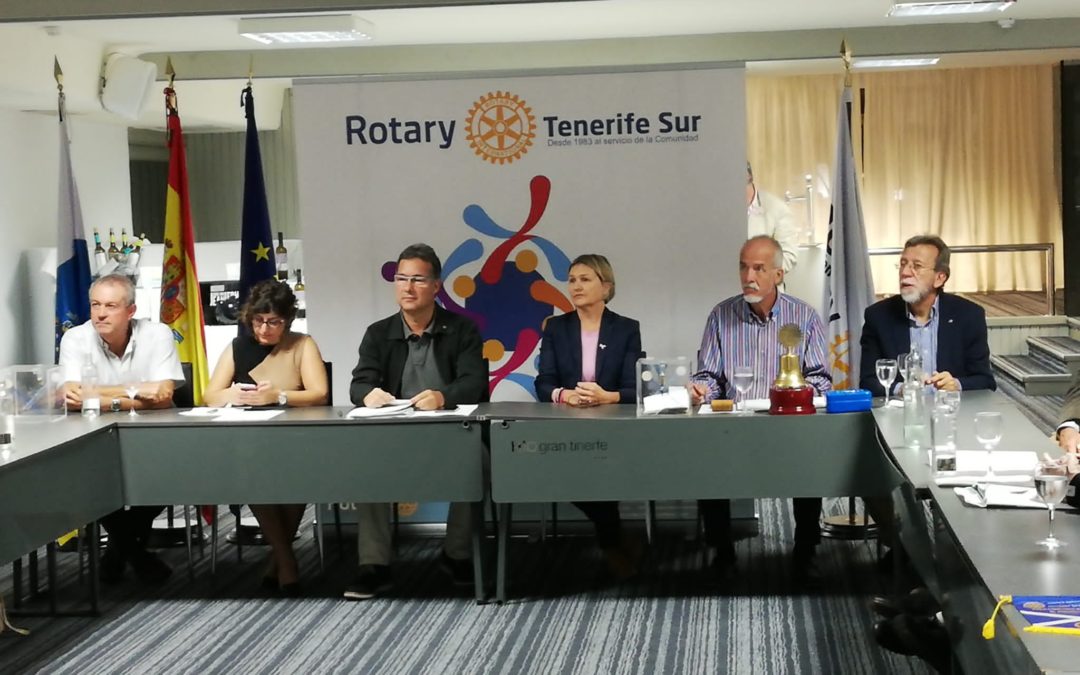 Brigitte Gypen visita Rotary Club Tenerife Sur dentro del Ciclo «Mujeres Destacadas del Sur de Tenerife»