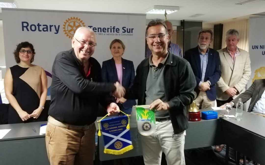 Visitan nuestro club diversos presidentes rotarios europeos