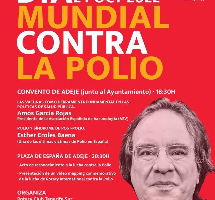 El 24 de octubre Rotary organiza una nueva conferencia en conmemoración del Día Mundial contra la Polio