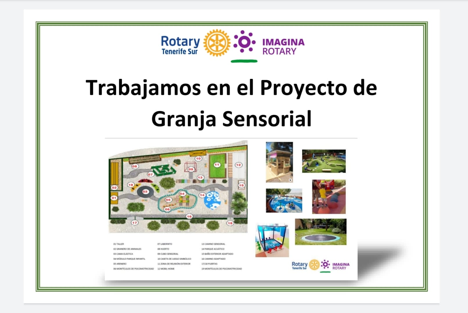 Proyecto Granja Sensorial Rotary Club Tenerife Sur