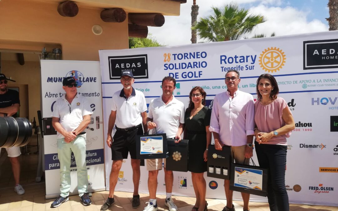 Gran éxito de participación en el 28 Torneo Solidario AEDAS Rotary Tenerife Sur