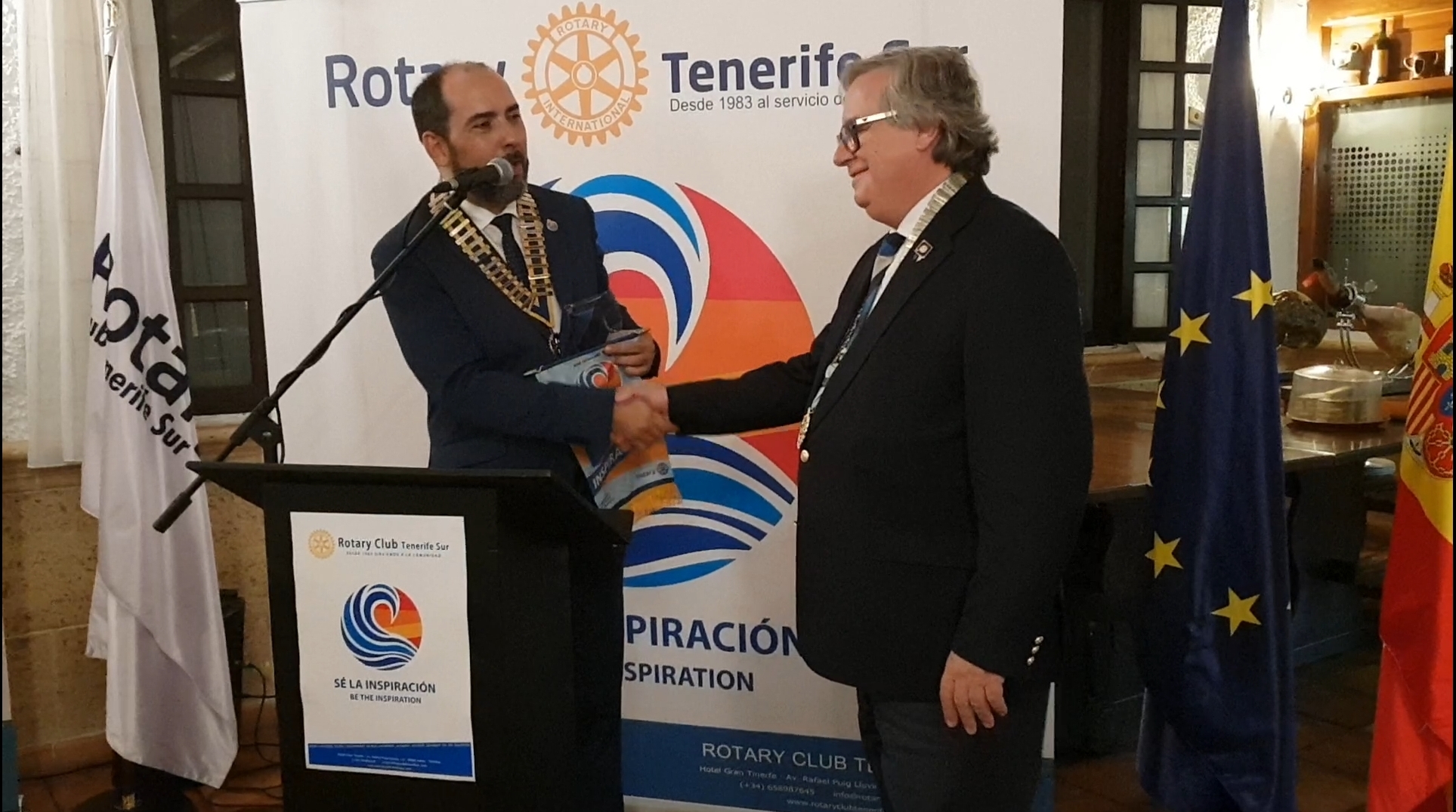 El Gobernador del distrito 2201, José Fernández Álvarez – Tamargo visita al Rotary Club Tenerife Sur