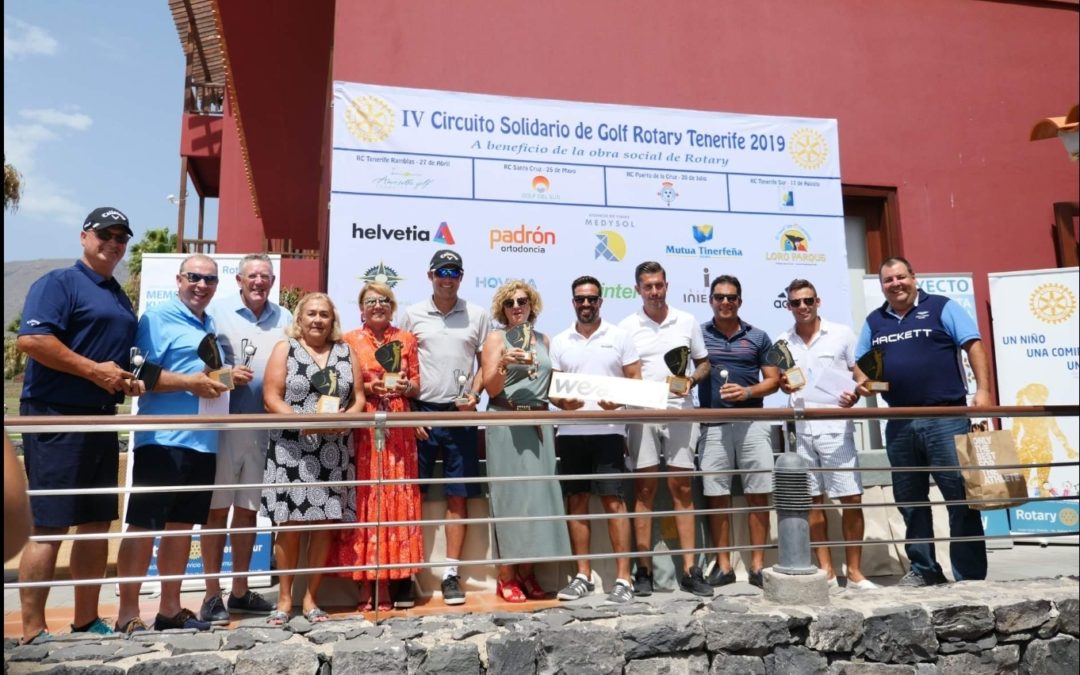 Celebrada la cuarta prueba del Circuito Solidario de Golf Rotary Tenerife a favor de «La Escuelita»