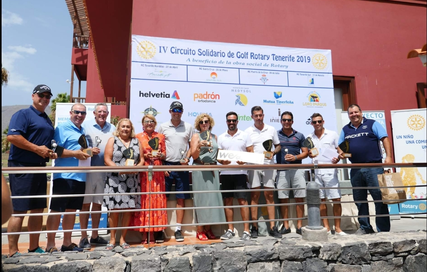 Celebrada la cuarta prueba del Circuito Solidario de Golf Rotary Tenerife a favor de «La Escuelita»