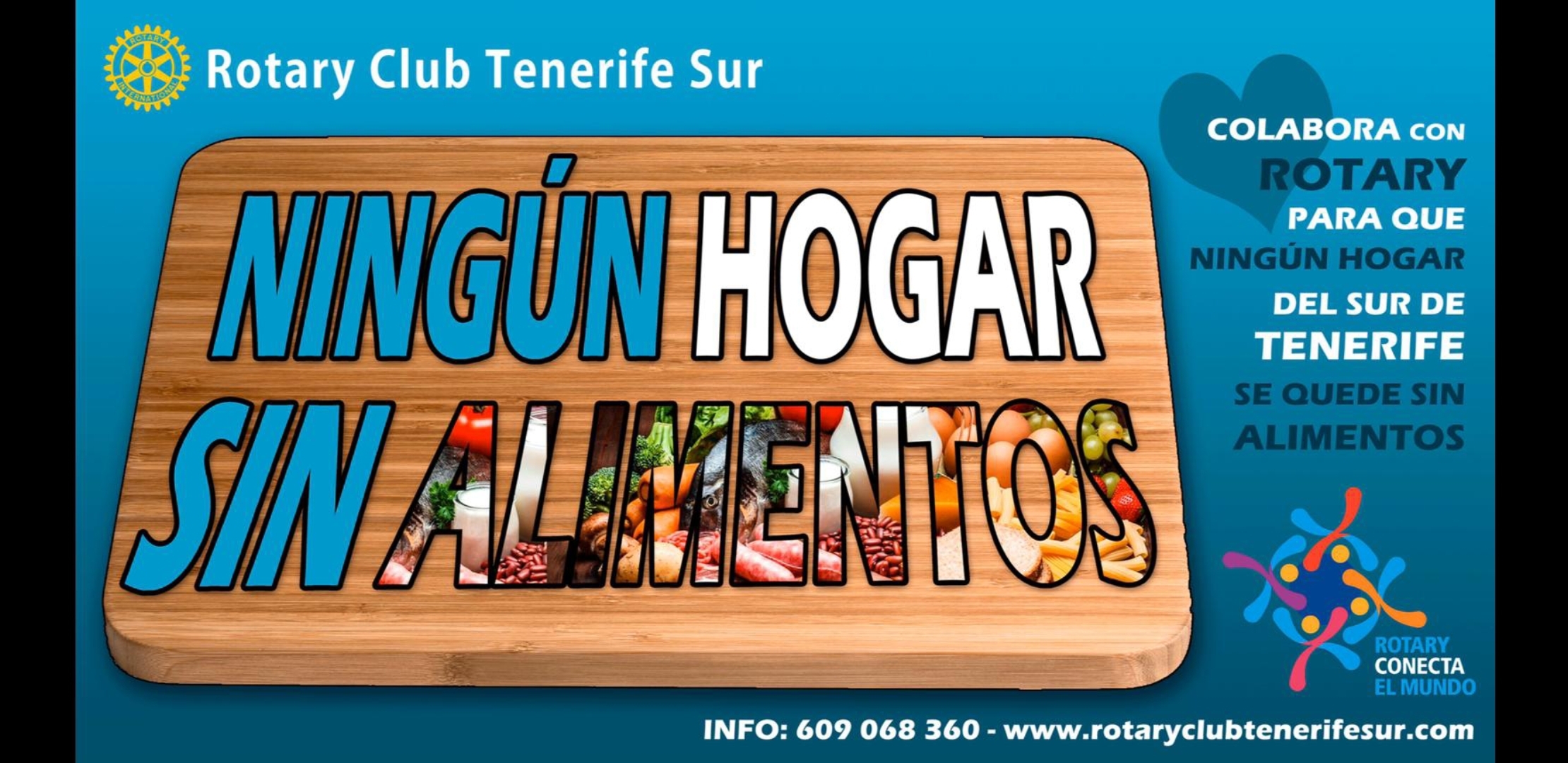 Campaña «NINGÚN  HOGAR SIN ALIMENTOS» de Rotary Club Tenerife Sur